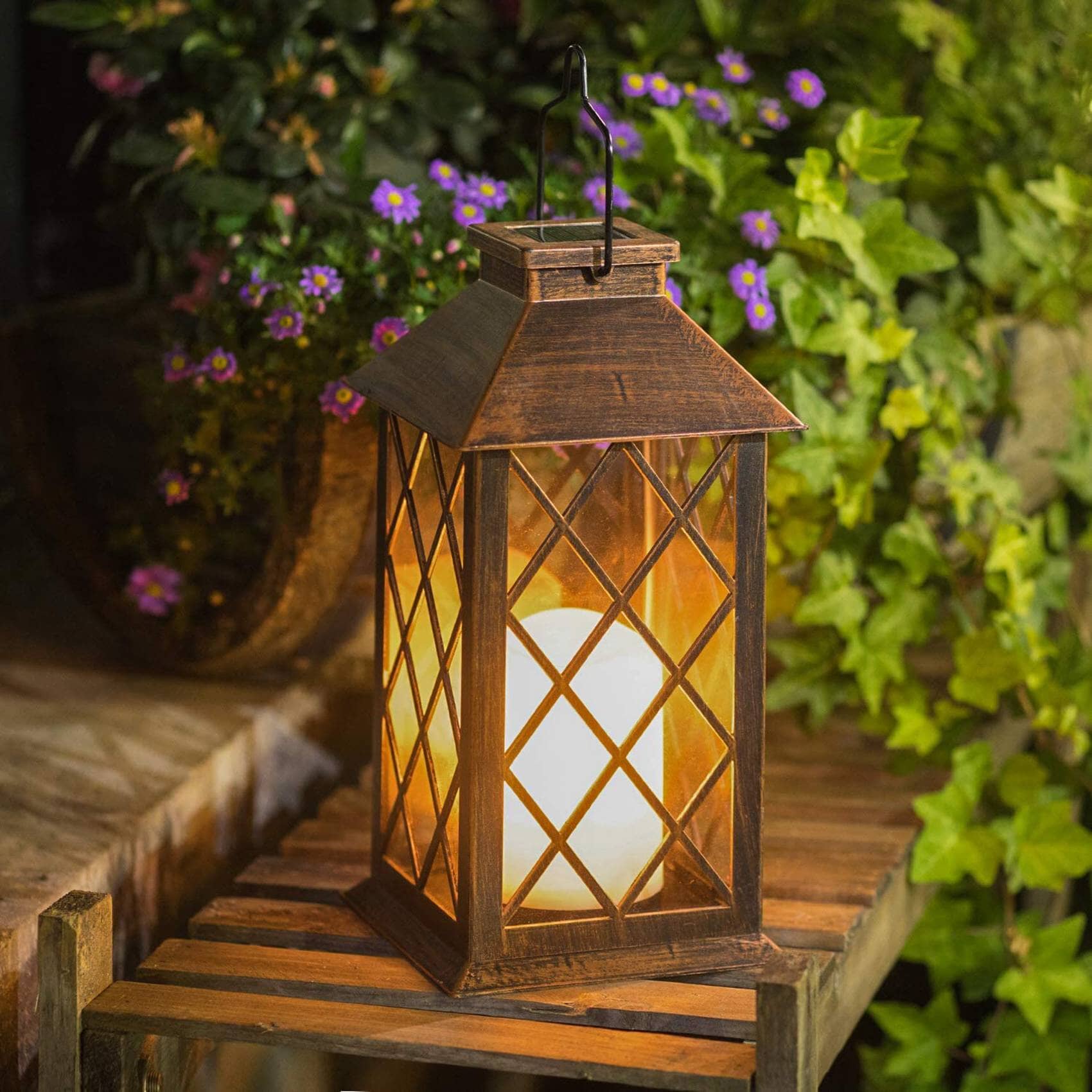 Garden lights Bronze Antique Solar Lantern Outdoor Garden LAmp sold by Fleurlovin, Free Shipping Worldwide