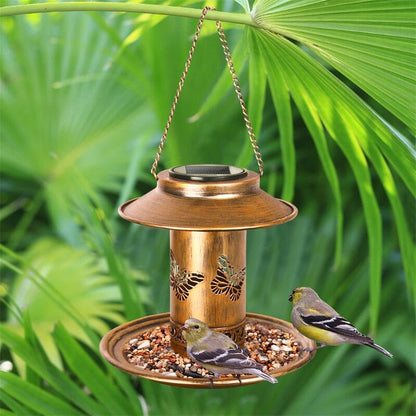 Garden lights Bronze Metal Bird Feeder Waterproof Solar Light sold by Fleurlovin, Free Shipping Worldwide