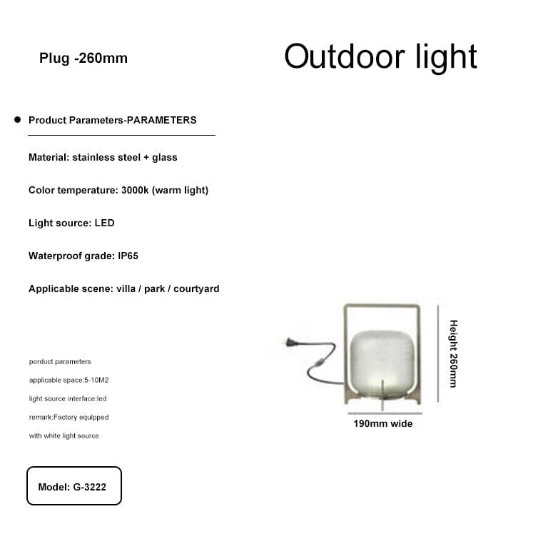 Garden lights Modern Terrace Garden Outdoor Lights sold by Fleurlovin, Free Shipping Worldwide