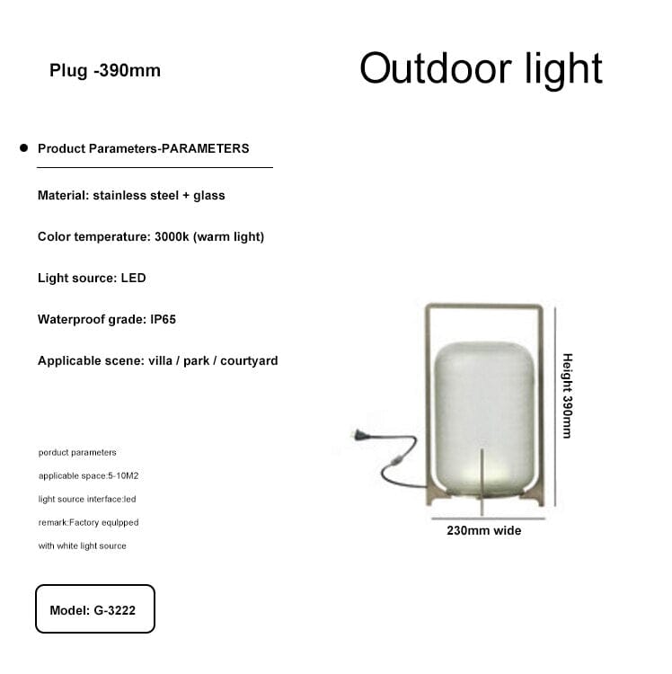 Garden lights Modern Terrace Garden Outdoor Lights sold by Fleurlovin, Free Shipping Worldwide