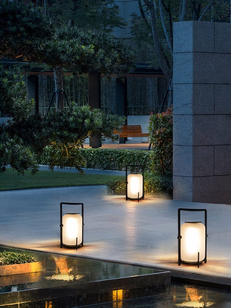 Garden lights Portable Lantern Design LED Modern Solar Outdoor Floor Lamp sold by Fleurlovin, Free Shipping Worldwide