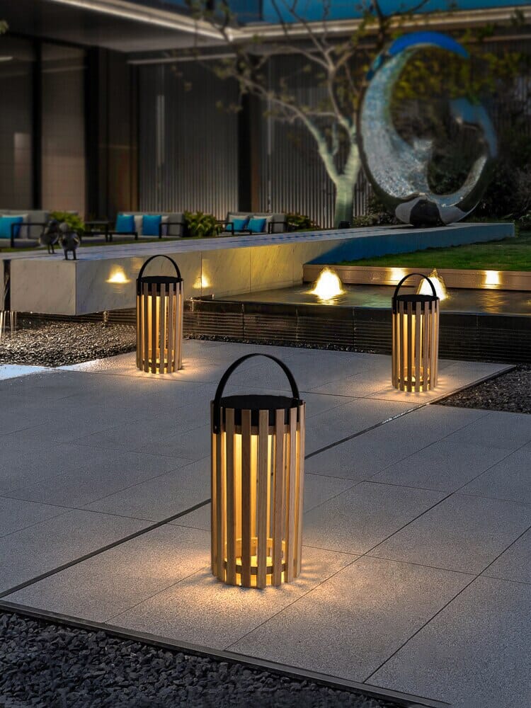 Garden lights Portable Lantern Design LED Modern Solar Outdoor Floor Lamp sold by Fleurlovin, Free Shipping Worldwide