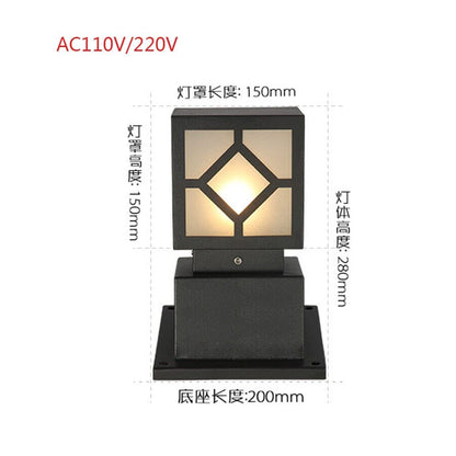 Garden lights Premium Japanese Square Courtyard Lamp sold by Fleurlovin, Free Shipping Worldwide