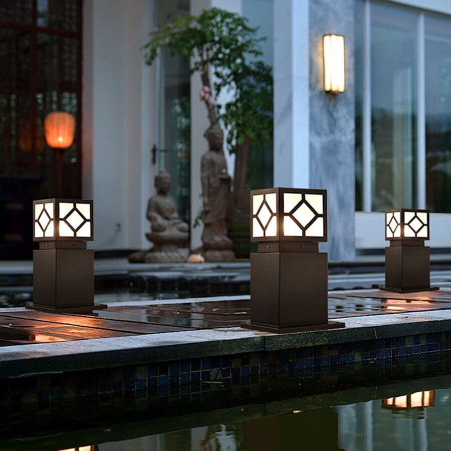 Garden lights Premium Japanese Square Courtyard Lamp sold by Fleurlovin, Free Shipping Worldwide