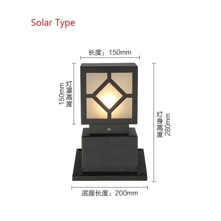 Garden lights Premium Japanese Square Courtyard Lamp sold by Fleurlovin, Free Shipping Worldwide