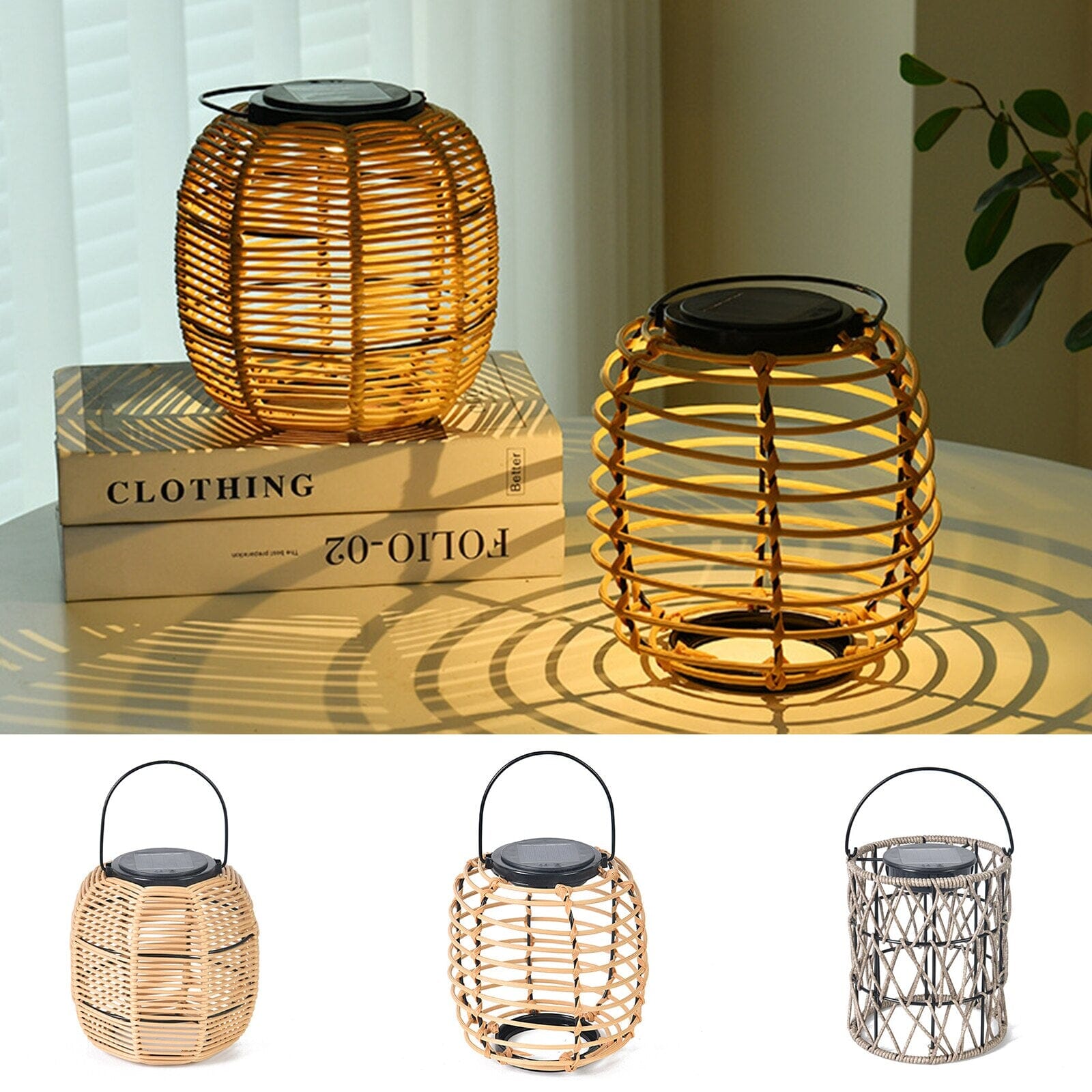 Garden lights Rattan Yard Lantern Basket sold by Fleurlovin, Free Shipping Worldwide