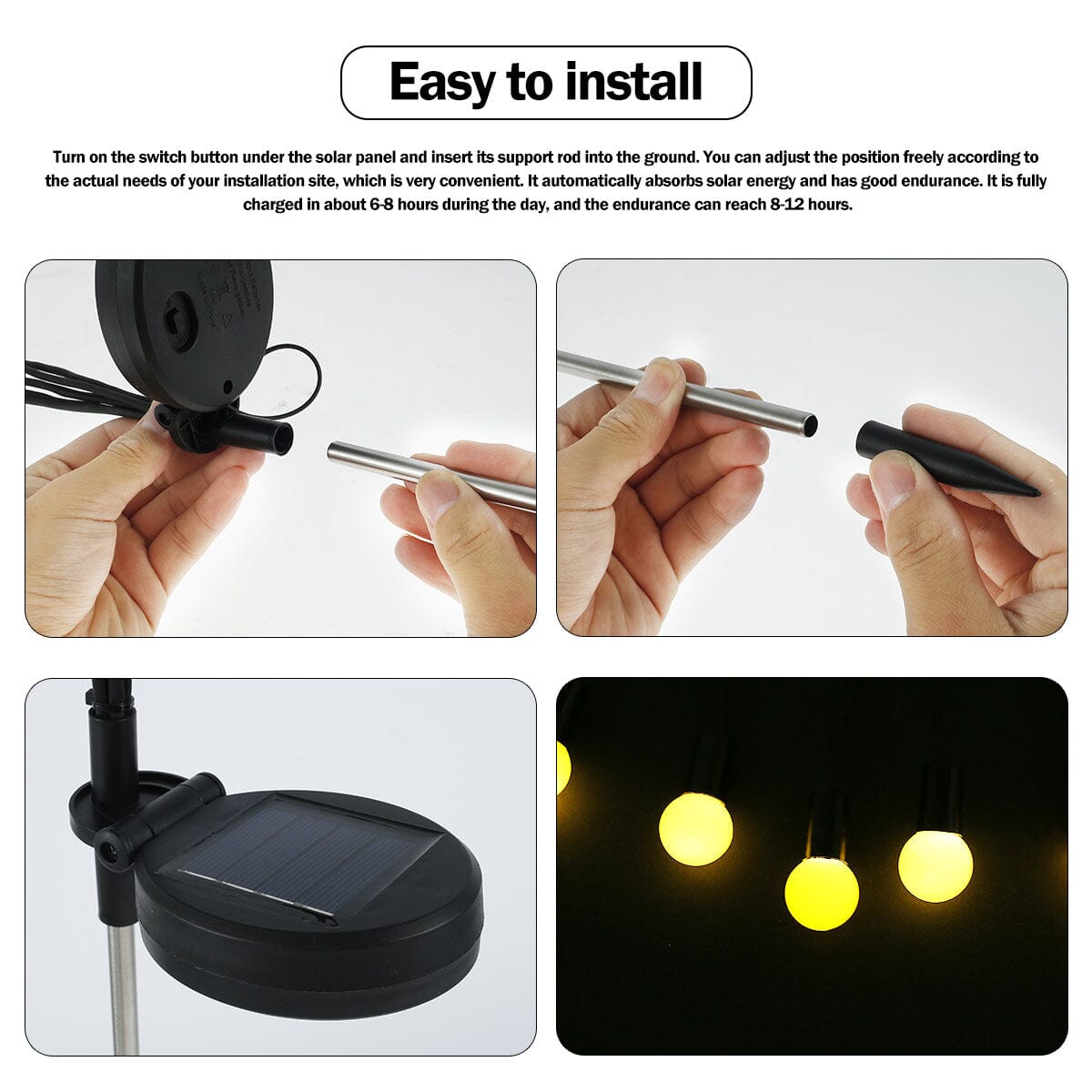 Garden lights Solar LED Firefly Garden lights sold by Fleurlovin, Free Shipping Worldwide