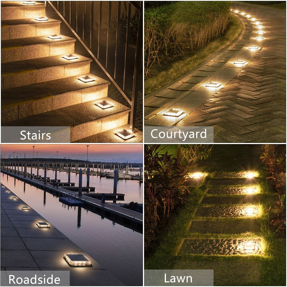 Garden lights Solar LED Square floor Lights sold by Fleurlovin, Free Shipping Worldwide