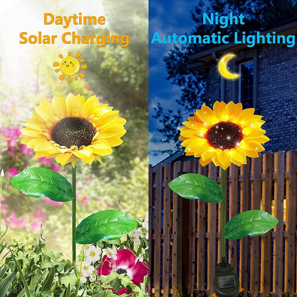 Garden lights Solar sunflower garden LED lights sold by Fleurlovin, Free Shipping Worldwide