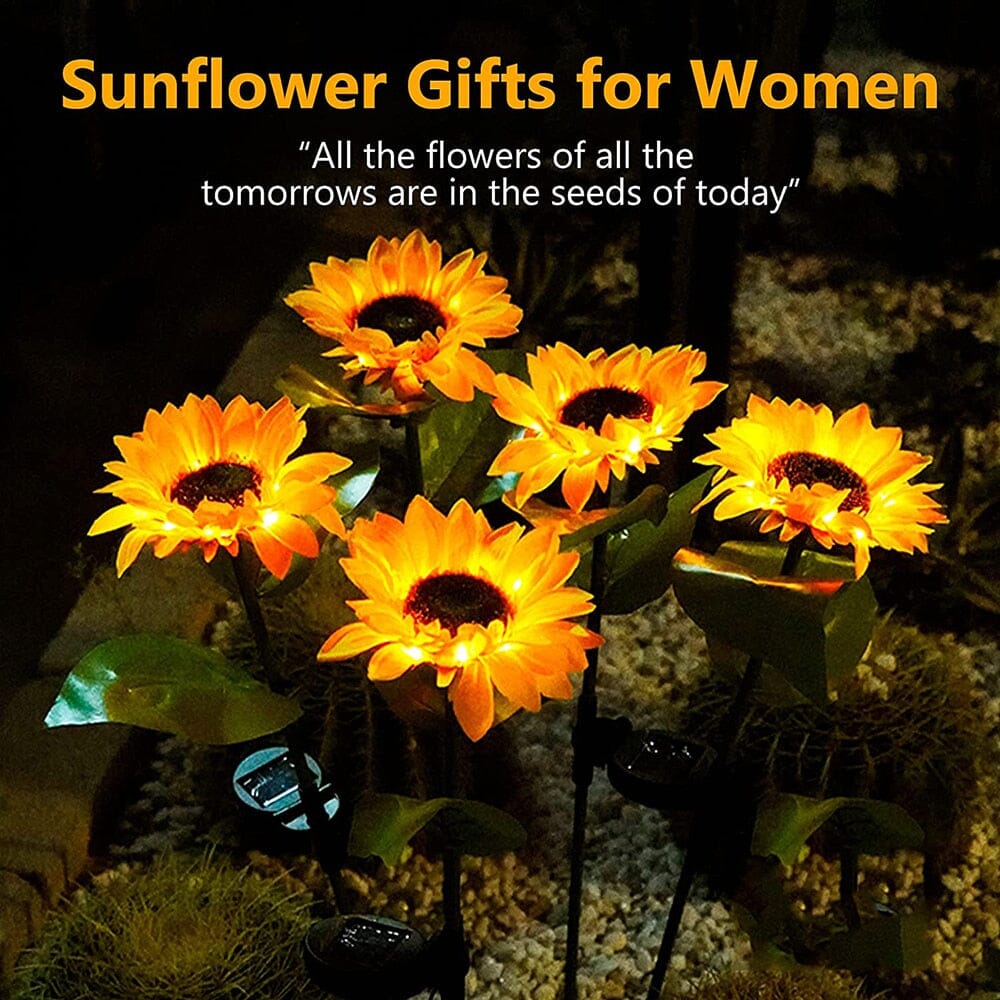 Garden lights Solar sunflower garden LED lights sold by Fleurlovin, Free Shipping Worldwide