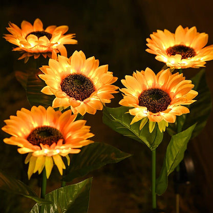 Garden lights Solar sunflower garden LED lights sold by Fleurlovin, Free Shipping Worldwide