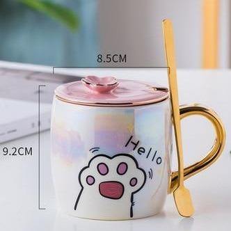  Gold Cat Paw Mug sold by Fleurlovin, Free Shipping Worldwide