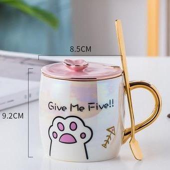  Gold Cat Paw Mug sold by Fleurlovin, Free Shipping Worldwide