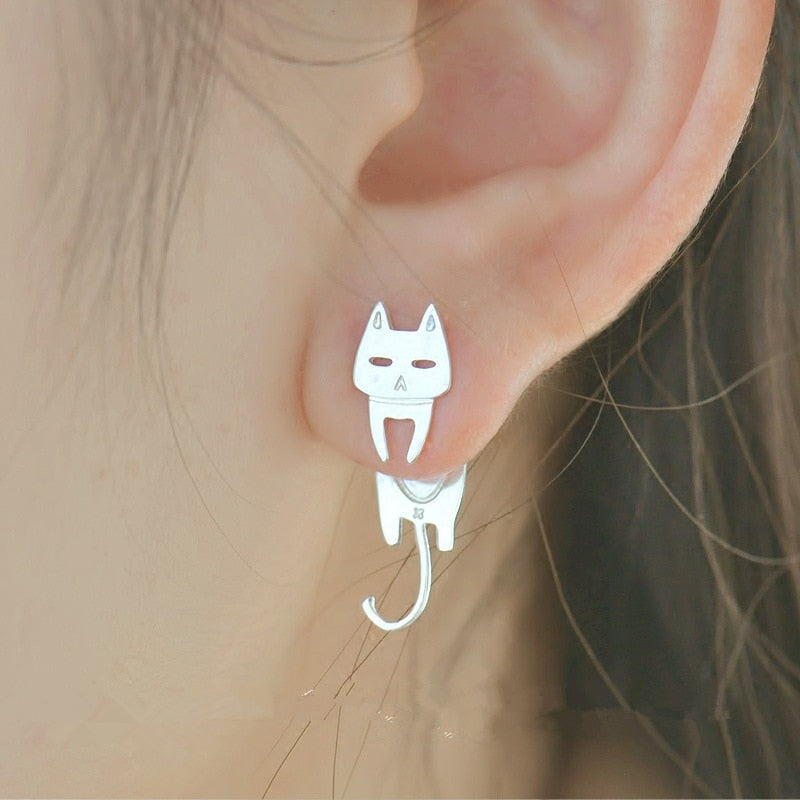  Hanging Cat Fish Stud Earrings sold by Fleurlovin, Free Shipping Worldwide