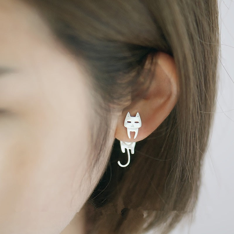  Hanging Cat Fish Stud Earrings sold by Fleurlovin, Free Shipping Worldwide