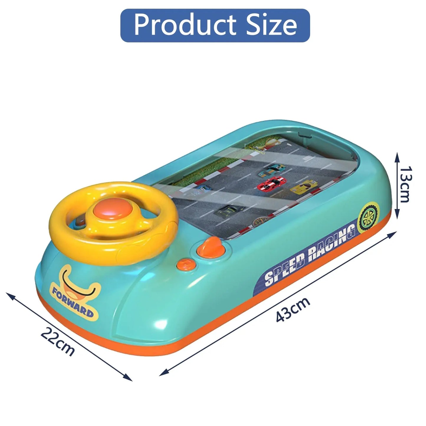 🏎️ High-Quality 2024 Electronic Stimulator Racing Car Steering Wheel Toy 🎮