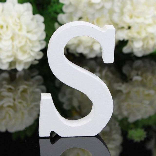 House Numbers & Letters White Freestanding Mountable Wooden Alphabet Letter sold by Fleurlovin, Free Shipping Worldwide