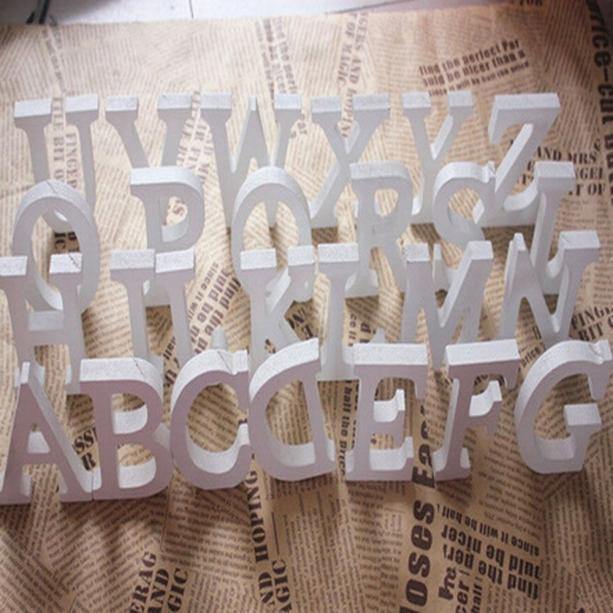 House Numbers & Letters White Freestanding Mountable Wooden Alphabet Letter sold by Fleurlovin, Free Shipping Worldwide