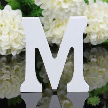 House Numbers & Letters White Freestanding Mountable Wooden Alphabet Letter sold by Fleurlovin, Free Shipping Worldwide