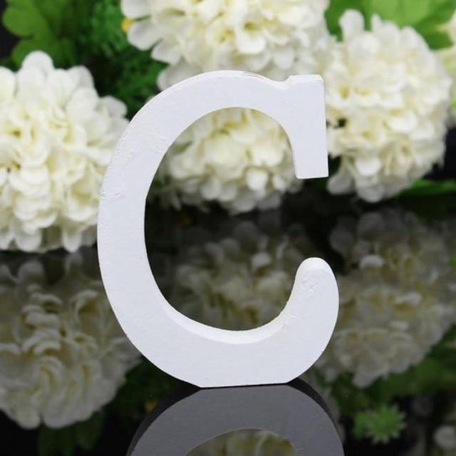 House Numbers & Letters White Freestanding Mountable Wooden Alphabet Letter sold by Fleurlovin, Free Shipping Worldwide