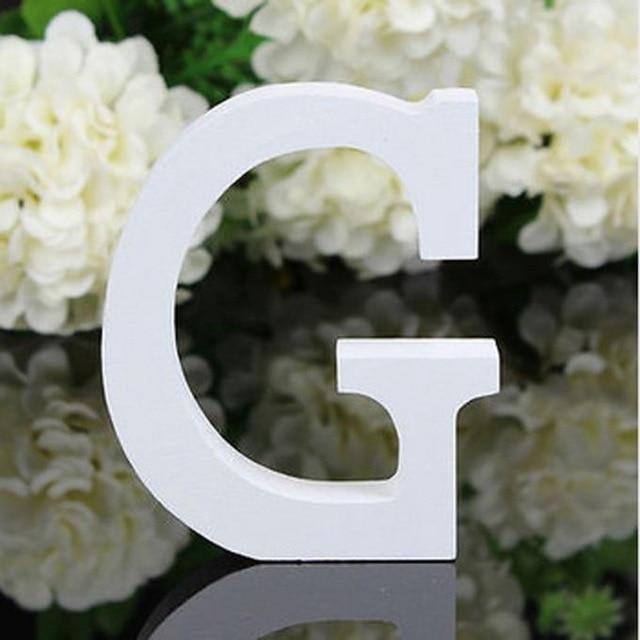 House Numbers & Letters White Freestanding Mountable Wooden Alphabet Letter sold by Fleurlovin, Free Shipping Worldwide