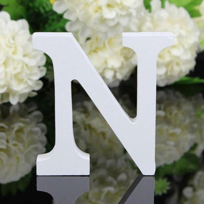 House Numbers & Letters White Freestanding Mountable Wooden Alphabet Letter sold by Fleurlovin, Free Shipping Worldwide