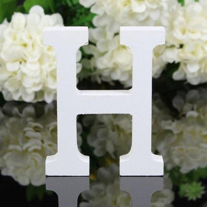 House Numbers & Letters White Freestanding Mountable Wooden Alphabet Letter sold by Fleurlovin, Free Shipping Worldwide