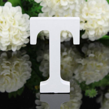 House Numbers & Letters White Freestanding Mountable Wooden Alphabet Letter sold by Fleurlovin, Free Shipping Worldwide