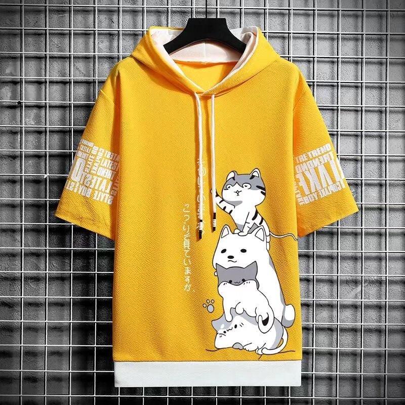  Japan Streetwear Buddy Cat Hoodie sold by Fleurlovin, Free Shipping Worldwide