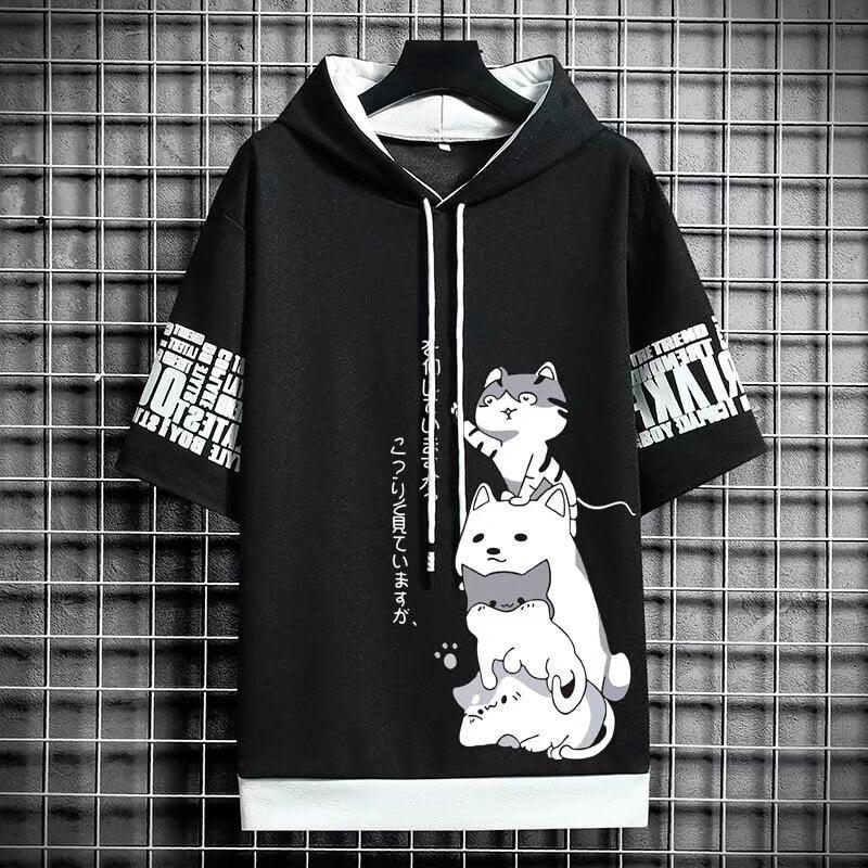  Japan Streetwear Buddy Cat Hoodie sold by Fleurlovin, Free Shipping Worldwide