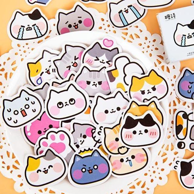  Journal Cat Sticker sold by Fleurlovin, Free Shipping Worldwide
