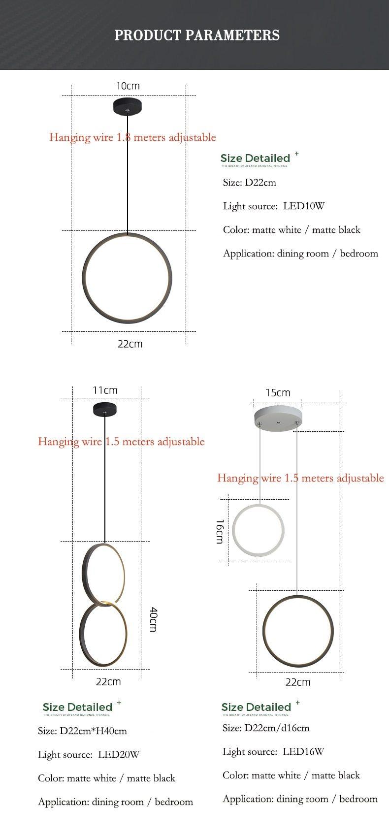  Kavita - Circular LED Hanging Light sold by Fleurlovin, Free Shipping Worldwide