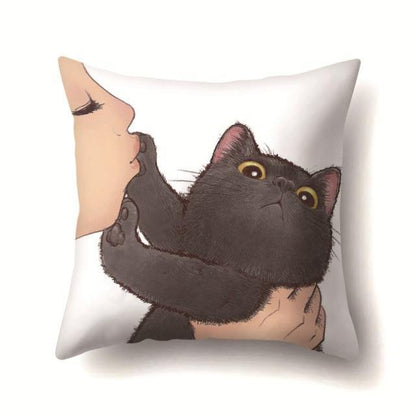  Kiss Cat Pillowcase sold by Fleurlovin, Free Shipping Worldwide