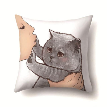  Kiss Cat Pillowcase sold by Fleurlovin, Free Shipping Worldwide