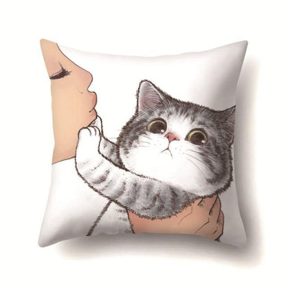  Kiss Cat Pillowcase sold by Fleurlovin, Free Shipping Worldwide