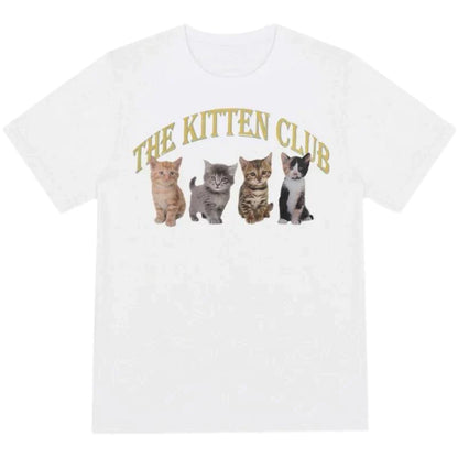 Kitten Club Cat T-Shirt sold by Fleurlovin, Free Shipping Worldwide