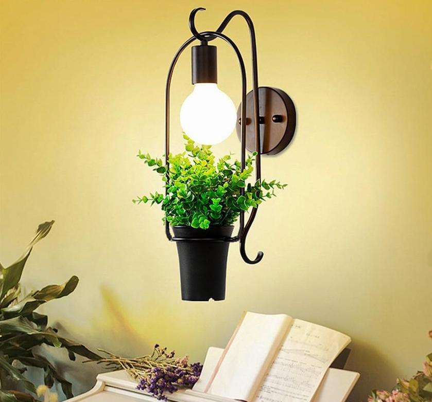 Light Brielle - Modern Nordic Planter Wall Lamp sold by Fleurlovin, Free Shipping Worldwide