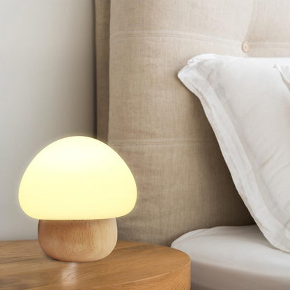 Champi - Wooden Base Mushroom Lamp - Premium Light from Fleurlovin Lights - Just $100.95! Shop now at Fleurlovin