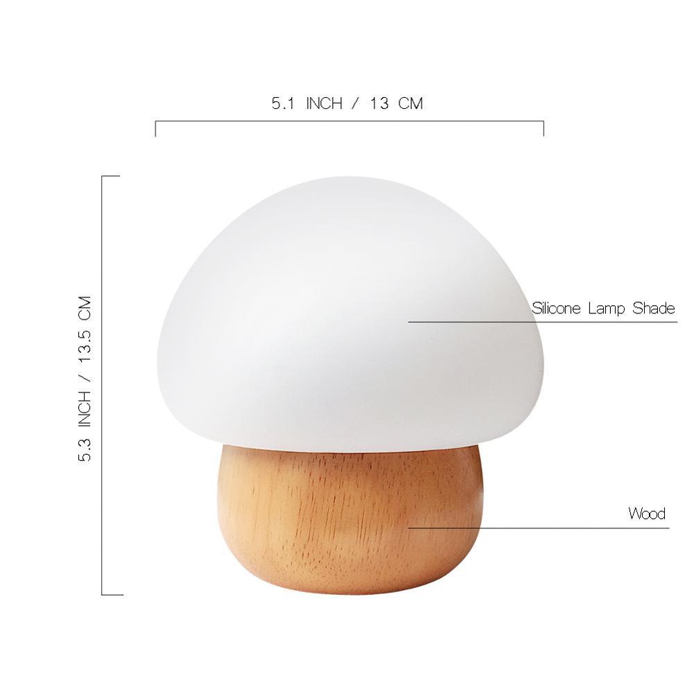 Champi - Wooden Base Mushroom Lamp - Premium Light from Fleurlovin Lights - Just $100.95! Shop now at Fleurlovin