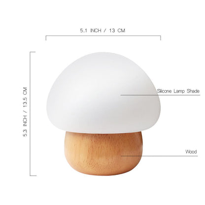 Champi - Wooden Base Mushroom Lamp - Premium Light from Fleurlovin Lights - Just $100.95! Shop now at Fleurlovin