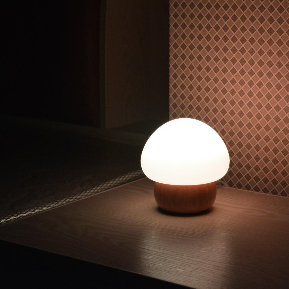 Champi - Wooden Base Mushroom Lamp - Premium Light from Fleurlovin Lights - Just $100.95! Shop now at Fleurlovin