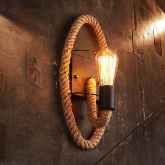 Clove - Round Rope Wrap Wall Lamp - Premium Light from Fleurlovin Lights - Just $264.95! Shop now at Fleurlovin
