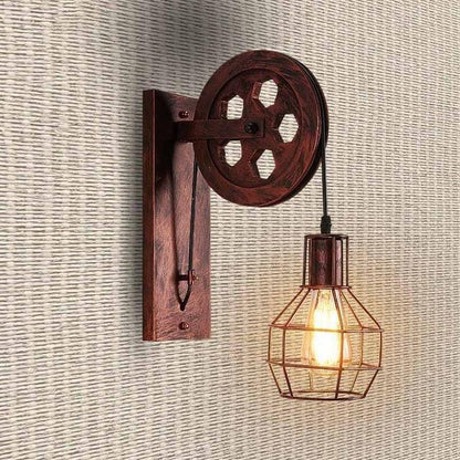 Loft - Industrial Vintage Pulley Wall Mounted Lamp - Premium Light from Fleurlovin Lights - Just $269.95! Shop now at Fleurlovin