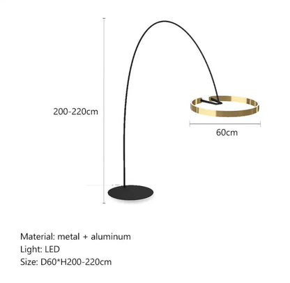 Living Room Nordic Circular Fishing Floor Lamp sold by Fleurlovin, Free Shipping Worldwide