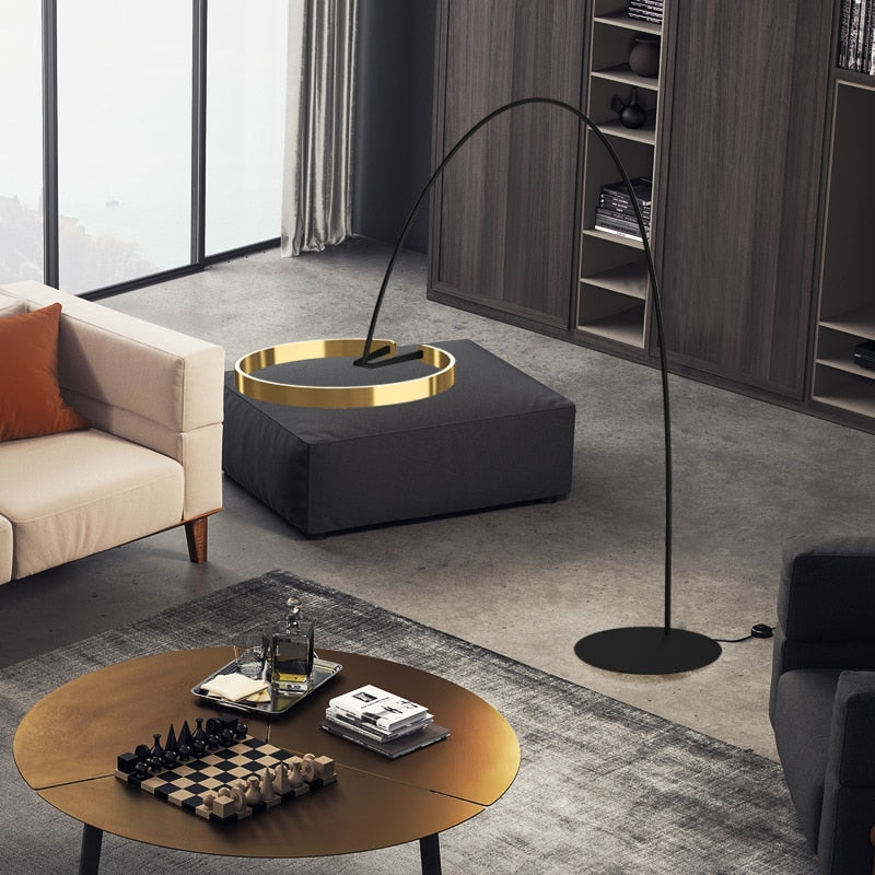 Living Room Nordic Circular Fishing Floor Lamp sold by Fleurlovin, Free Shipping Worldwide