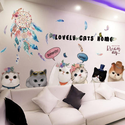  Lovely Cat Home Wall Sticker sold by Fleurlovin, Free Shipping Worldwide