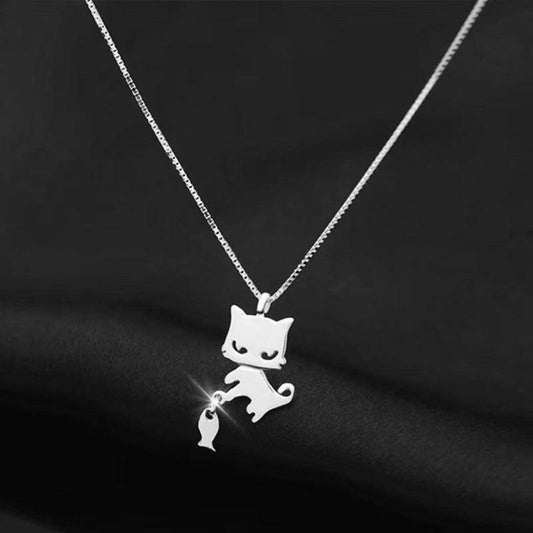  Lovely Cat Necklace sold by Fleurlovin, Free Shipping Worldwide