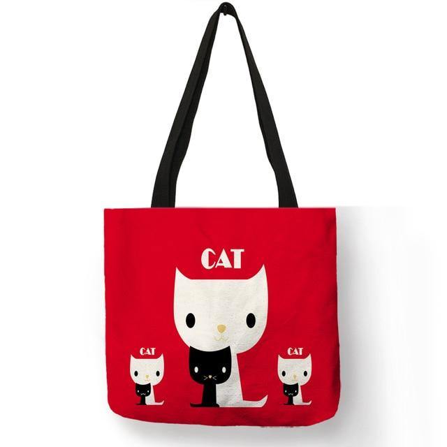  Lovely Cat Tote Bag sold by Fleurlovin, Free Shipping Worldwide