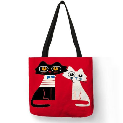  Lovely Cat Tote Bag sold by Fleurlovin, Free Shipping Worldwide