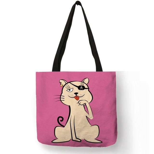  Lovely Cat Tote Bag sold by Fleurlovin, Free Shipping Worldwide